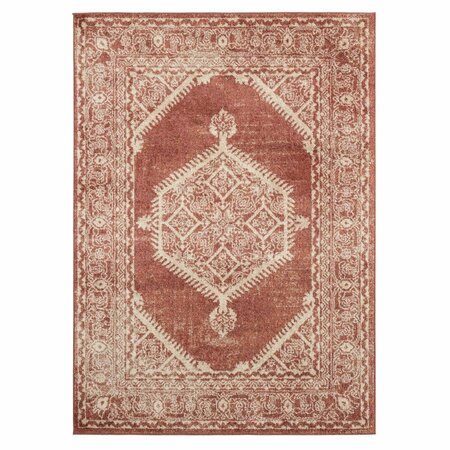 UNITED WEAVERS OF AMERICA 5 ft. 3 in. x 7 ft. 2 in. Marrakesh Sultana Brick Rectangle Area Rug 3801 30333 58